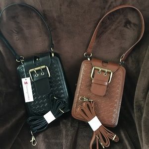 SOLD Charming Charlie Small Faux Leather Bags (2)